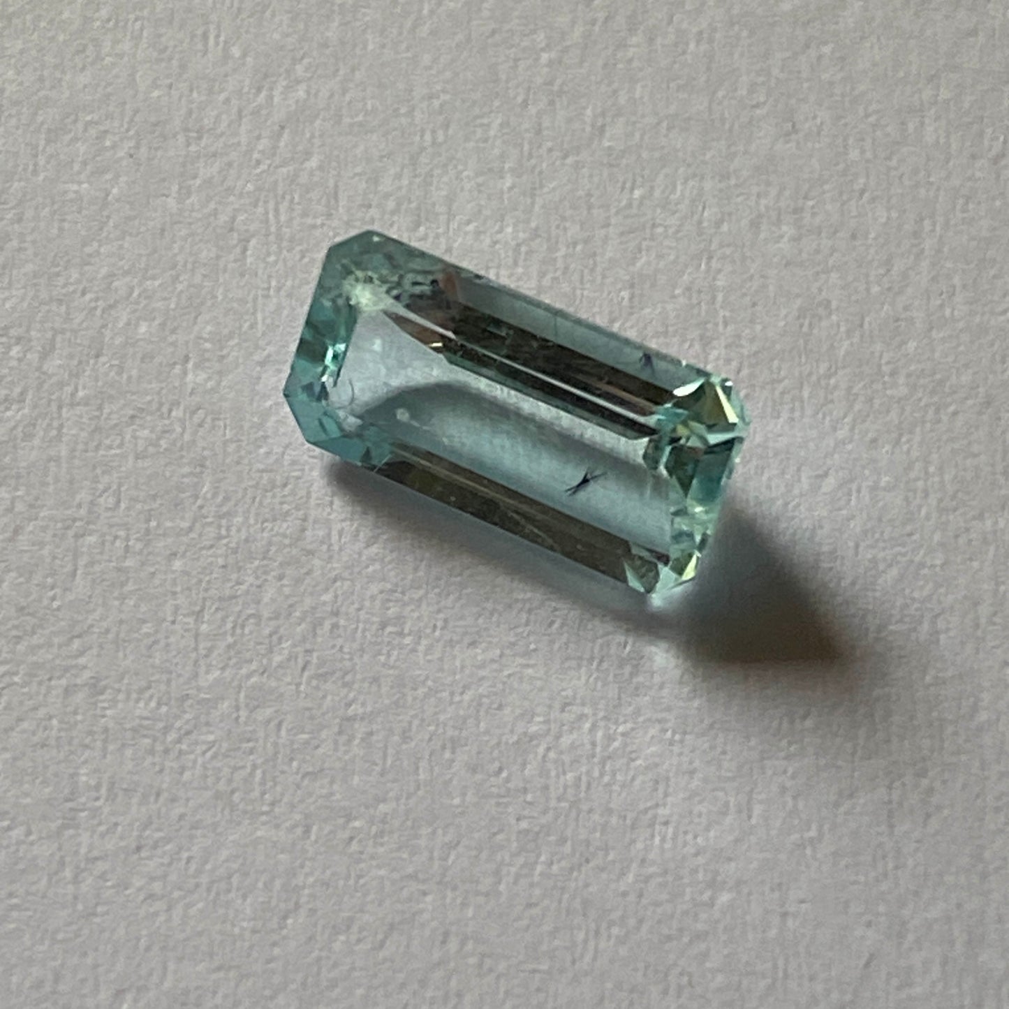 AQUAMARINE BERYL NATURAL MINED GEMSTONE - NDOLA, COPPER BELT, ZAMBIA. 1.30Ct MFG724