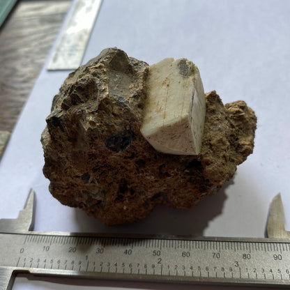 ORTHOCLASE WITH EPIDOTE ETC - IMILCHIL, MOROCCO RARE SPECIMEN 289g MF6851