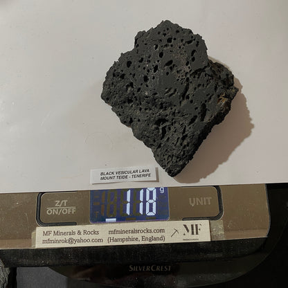 VESICULAR LAVA : MOUNT TEIDE, TENERIFE, SPAIN  118g MF5242