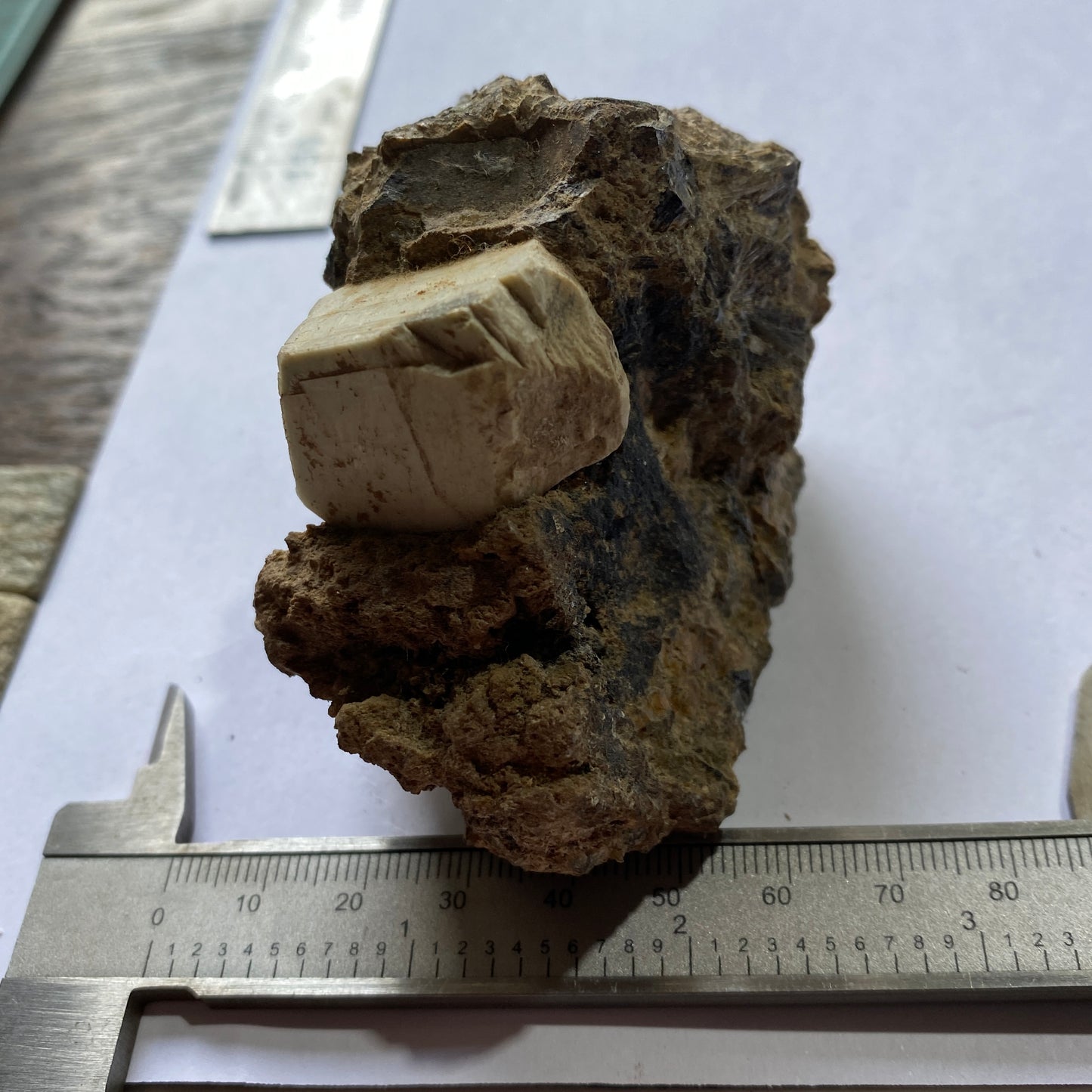 ORTHOCLASE WITH EPIDOTE ETC - IMILCHIL, MOROCCO RARE SPECIMEN 289g MF6851