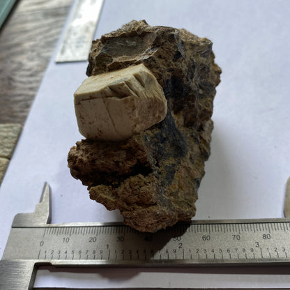 ORTHOCLASE WITH EPIDOTE ETC - IMILCHIL, MOROCCO RARE SPECIMEN 289g MF6851