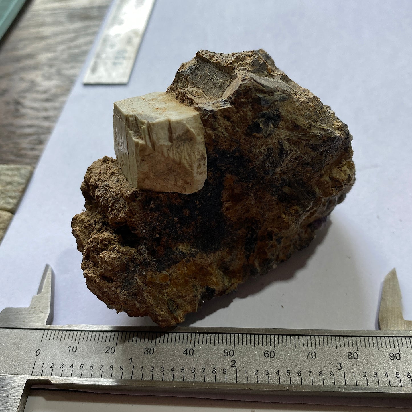 ORTHOCLASE WITH EPIDOTE ETC - IMILCHIL, MOROCCO RARE SPECIMEN 289g MF6851