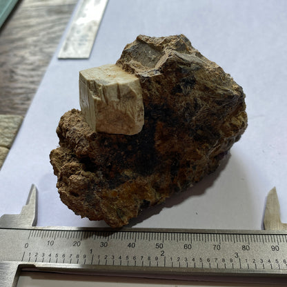 ORTHOCLASE WITH EPIDOTE ETC - IMILCHIL, MOROCCO RARE SPECIMEN 289g MF6851