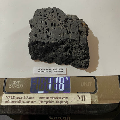 VESICULAR LAVA : MOUNT TEIDE, TENERIFE, SPAIN  118g MF5242