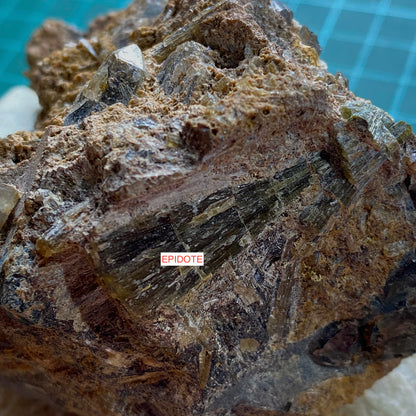 ORTHOCLASE WITH EPIDOTE ETC - IMILCHIL, MOROCCO RARE SPECIMEN 289g MF6851