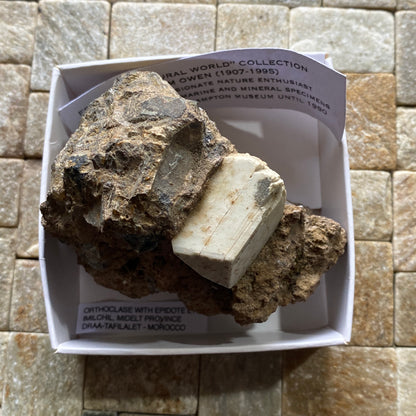 ORTHOCLASE WITH EPIDOTE ETC - IMILCHIL, MOROCCO RARE SPECIMEN 289g MF6851