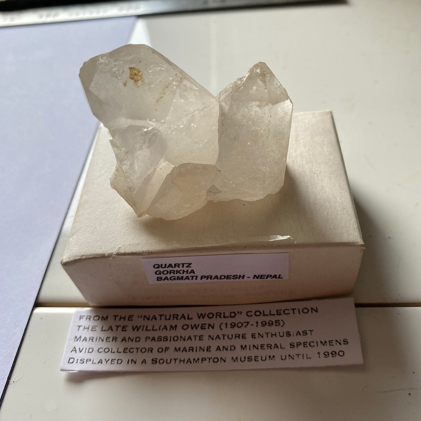 QUARTZ - GORKHA, GANDAKI PRADESH, NEPAL,CENTRAL ASIA 68g MF6822