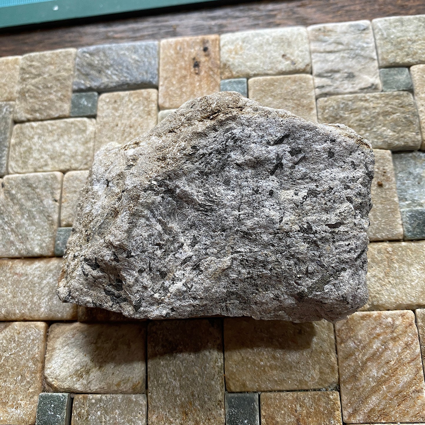 CALCITE WITH PYRITE ON ANDESITE : RARE SPECIMEN - ESQUEL DEPOSIT, CHUBUT PROV., ARGENTINA 286g MF5243