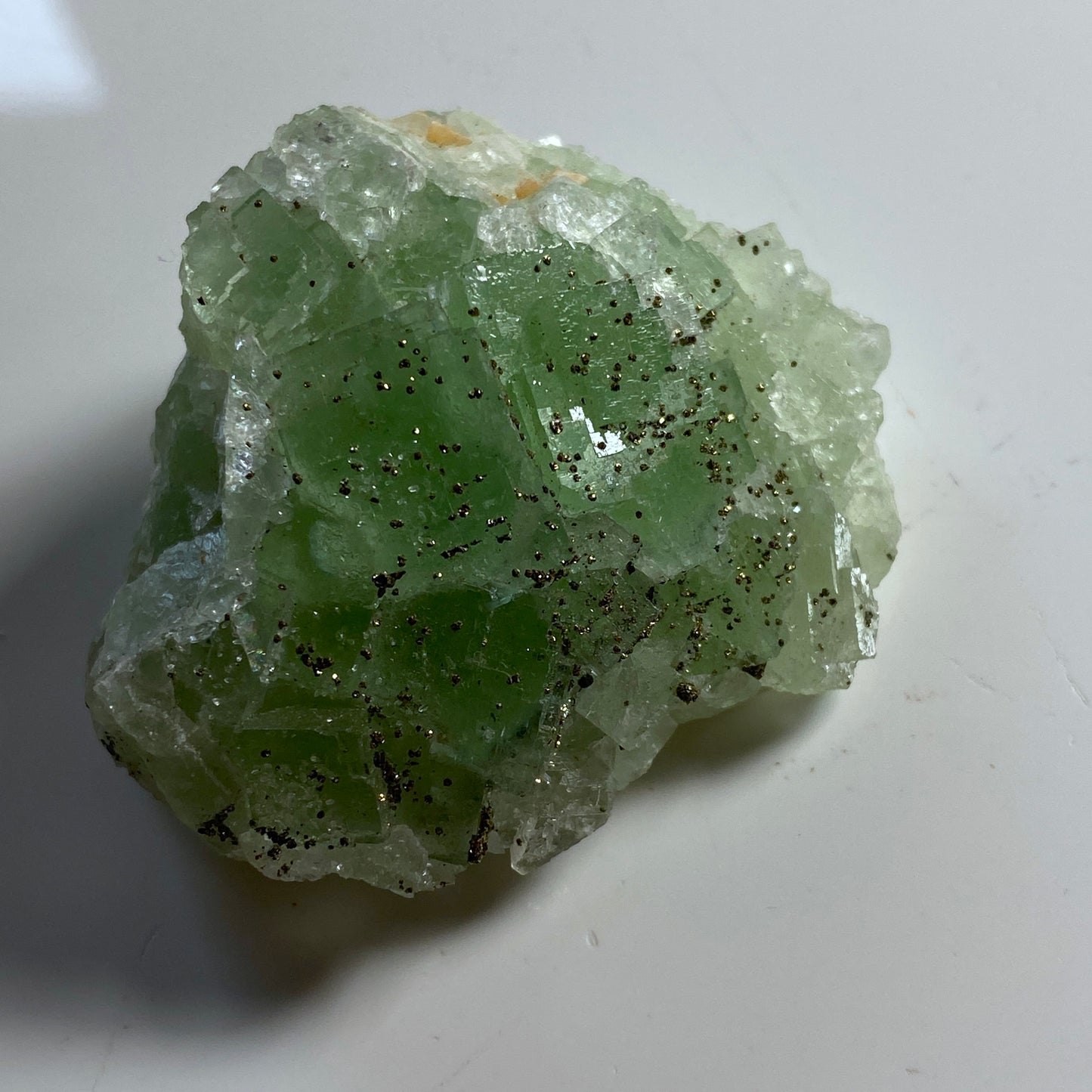 FLUORITE/MARCASITE/QUARTZ. - LADYWASH MINE, EYAM, DERBYSHIRE  64g MF2048