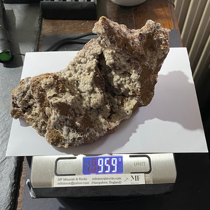 ARAGONITE WITH FLUORITE : HEIGHTS MINE, WESTGATE, CO DURHAM : ENGLAND 959g MF4558