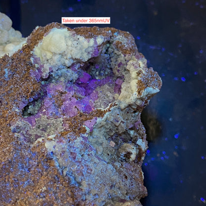 ARAGONITE WITH FLUORITE : HEIGHTS MINE, WESTGATE, CO DURHAM : ENGLAND 959g MF4558