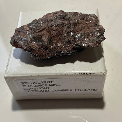 MICACEOUS HEMATITE [SPECULARITE] : FLORENCE MINE, CUMBRIA. 36g MF1697