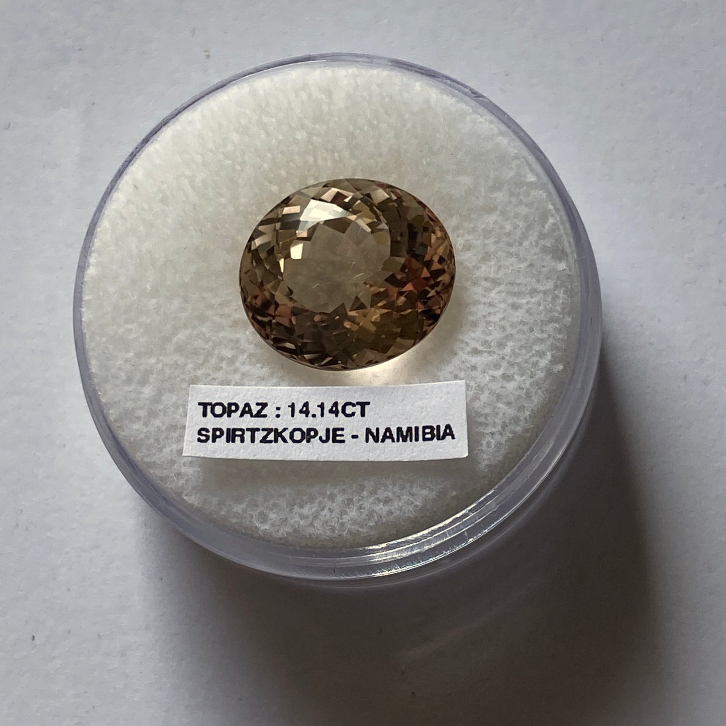 TOPAZ NATURAL MINED GEMSTONE  - SPITZKOPJE, ERONGO, NAMIBIA 14.14Ct MFG5363