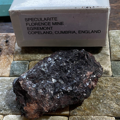 MICACEOUS HEMATITE [SPECULARITE] : FLORENCE MINE, CUMBRIA. 36g MF1697