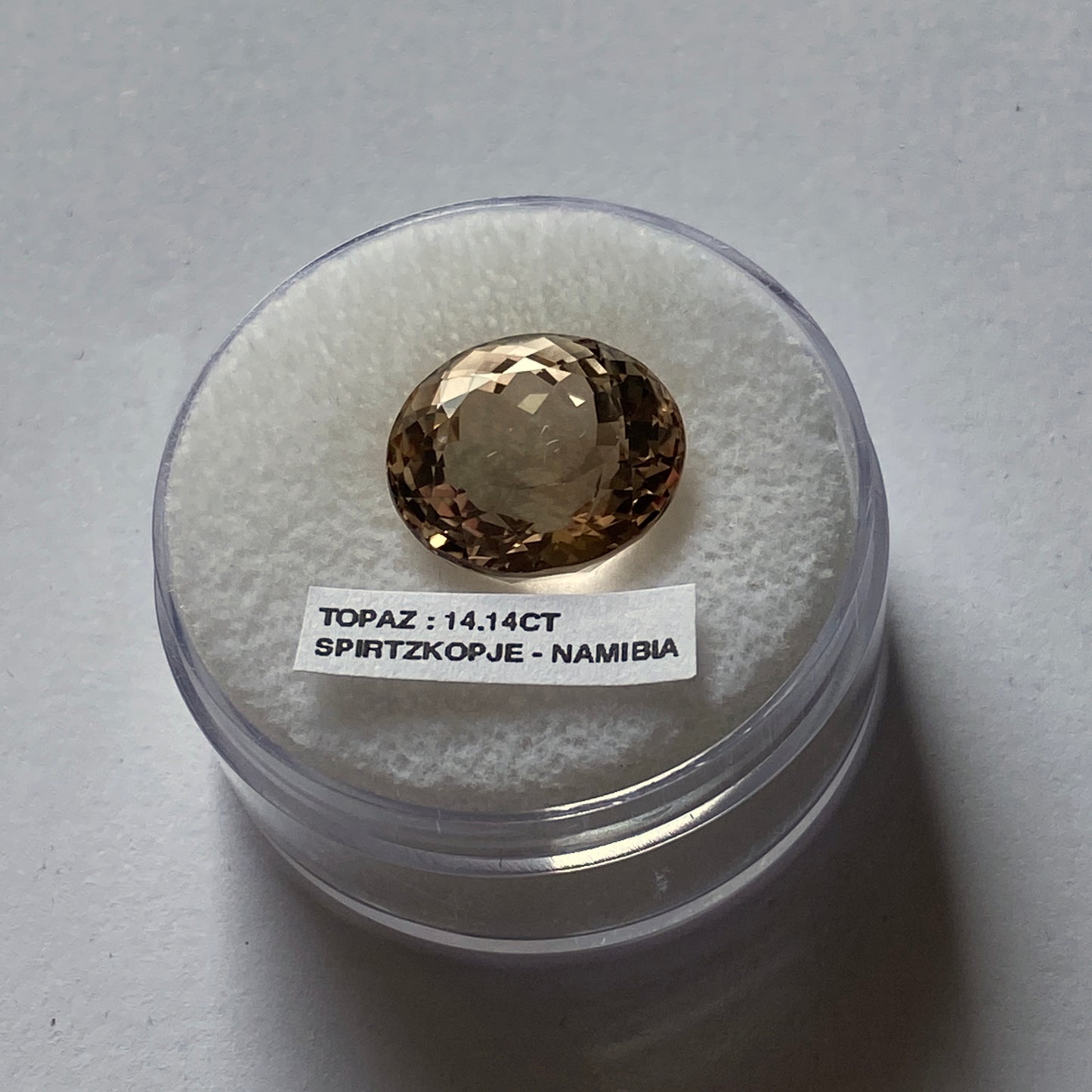 TOPAZ NATURAL MINED GEMSTONE  - SPITZKOPJE, ERONGO, NAMIBIA 14.14Ct MFG5363