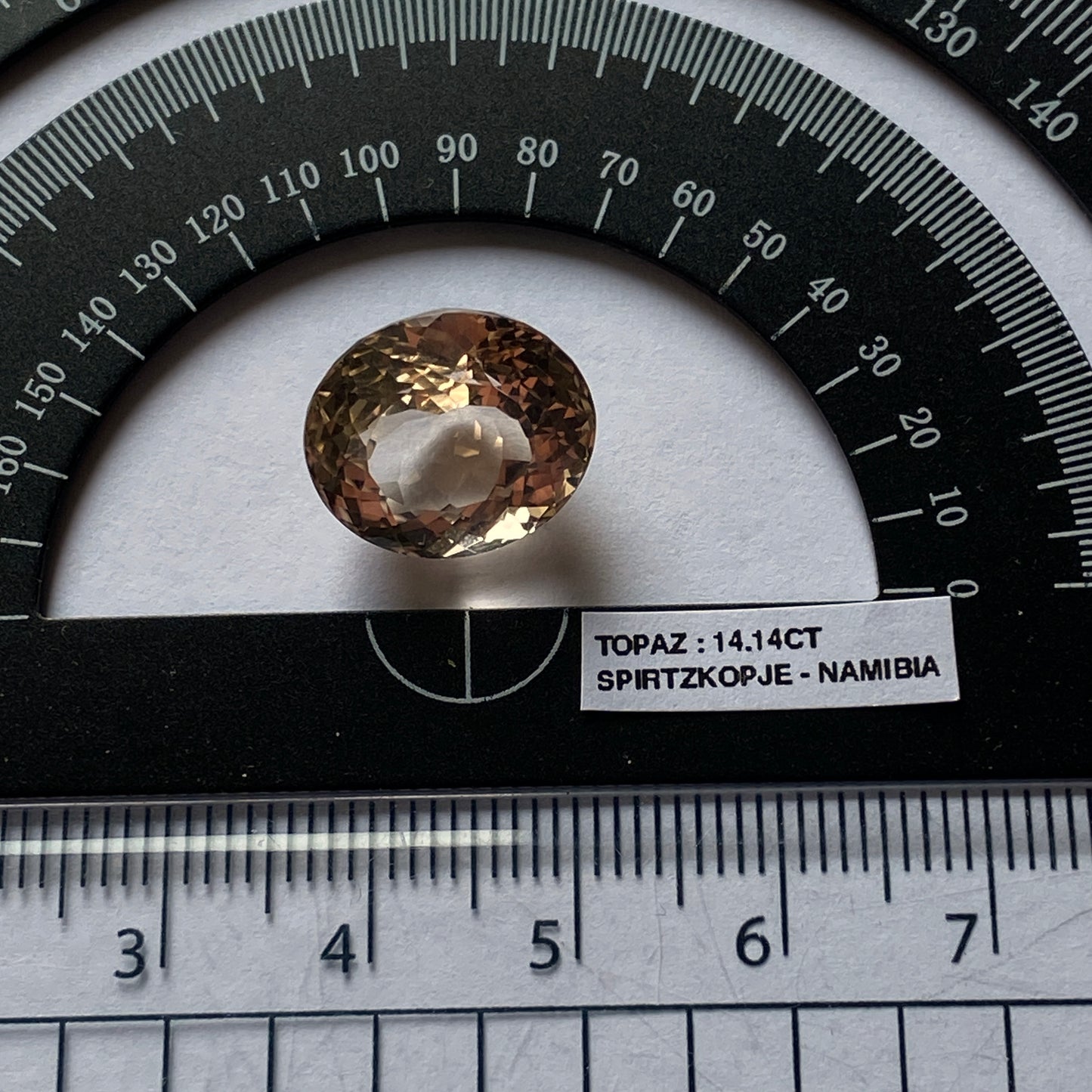 TOPAZ NATURAL MINED GEMSTONE  - SPITZKOPJE, ERONGO, NAMIBIA 14.14Ct MFG5363