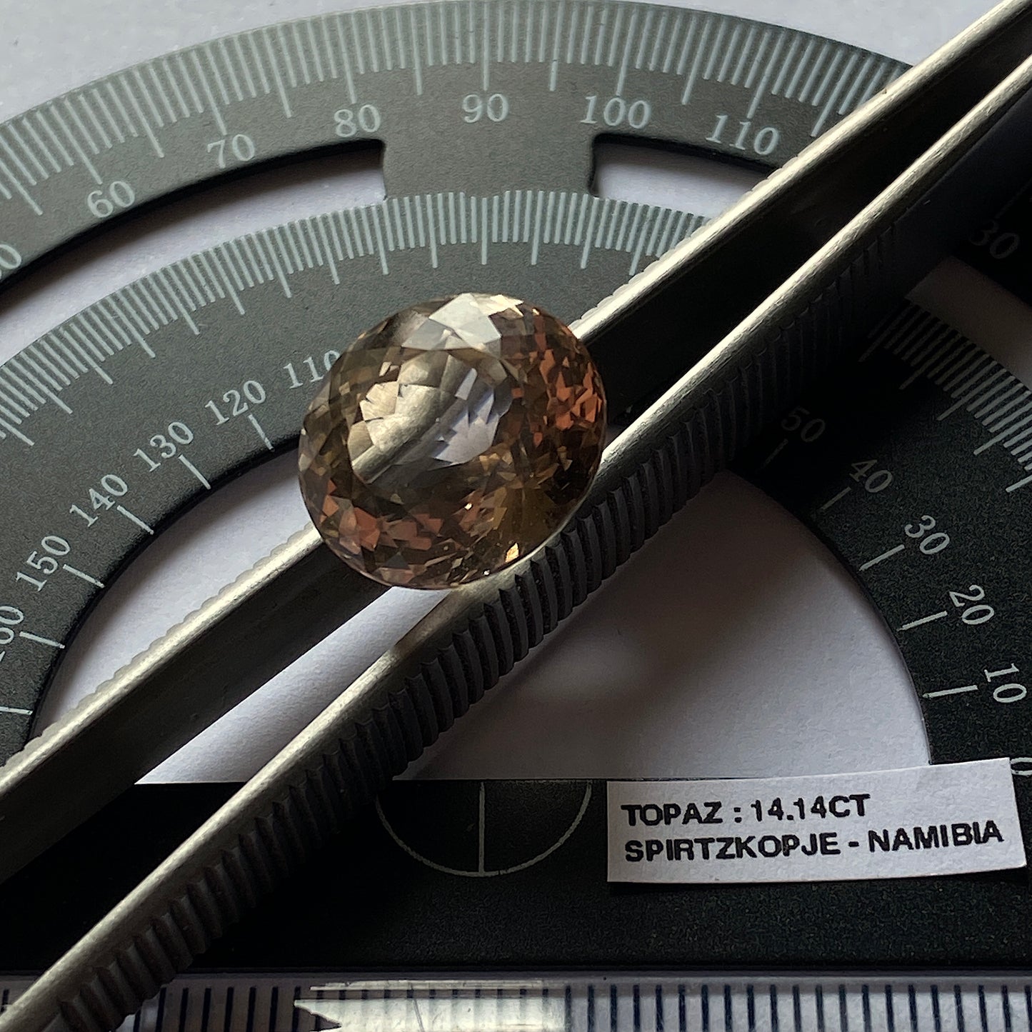 TOPAZ NATURAL MINED GEMSTONE  - SPITZKOPJE, ERONGO, NAMIBIA 14.14Ct MFG5363