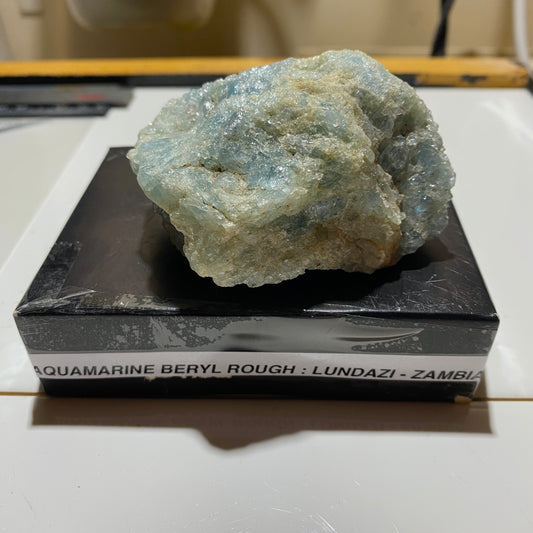 AQUAMARINE BERYL : LUNDAZI, EASTERN PROVINCE, ZAMBIA  209g MF1623