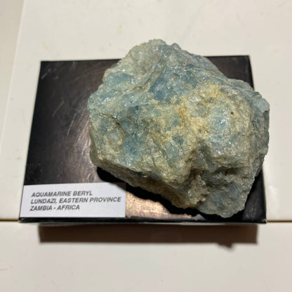 AQUAMARINE BERYL : LUNDAZI, EASTERN PROVINCE, ZAMBIA  209g MF1623
