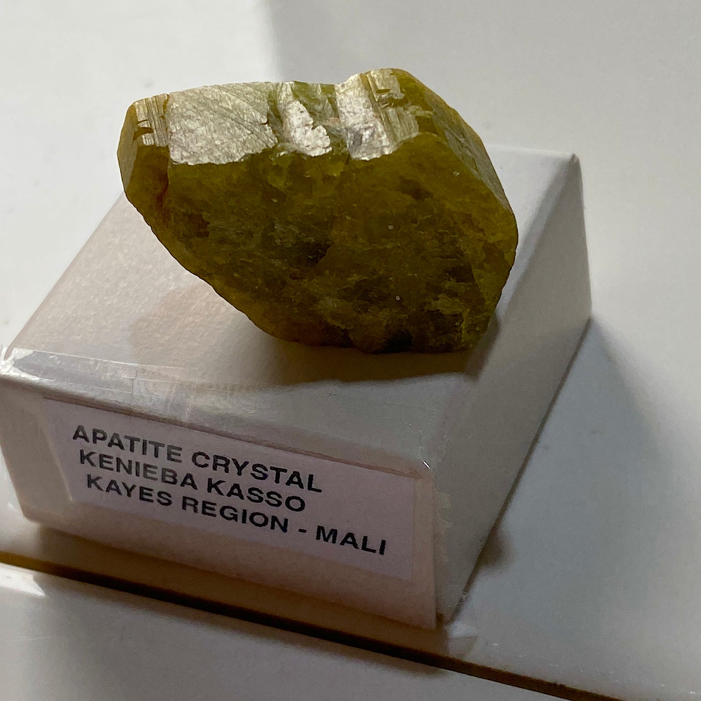 APATITE CRYSTAL L KENEIBA KASSO, KAYES REGION, MALI, AFRICA 13g MF5249
