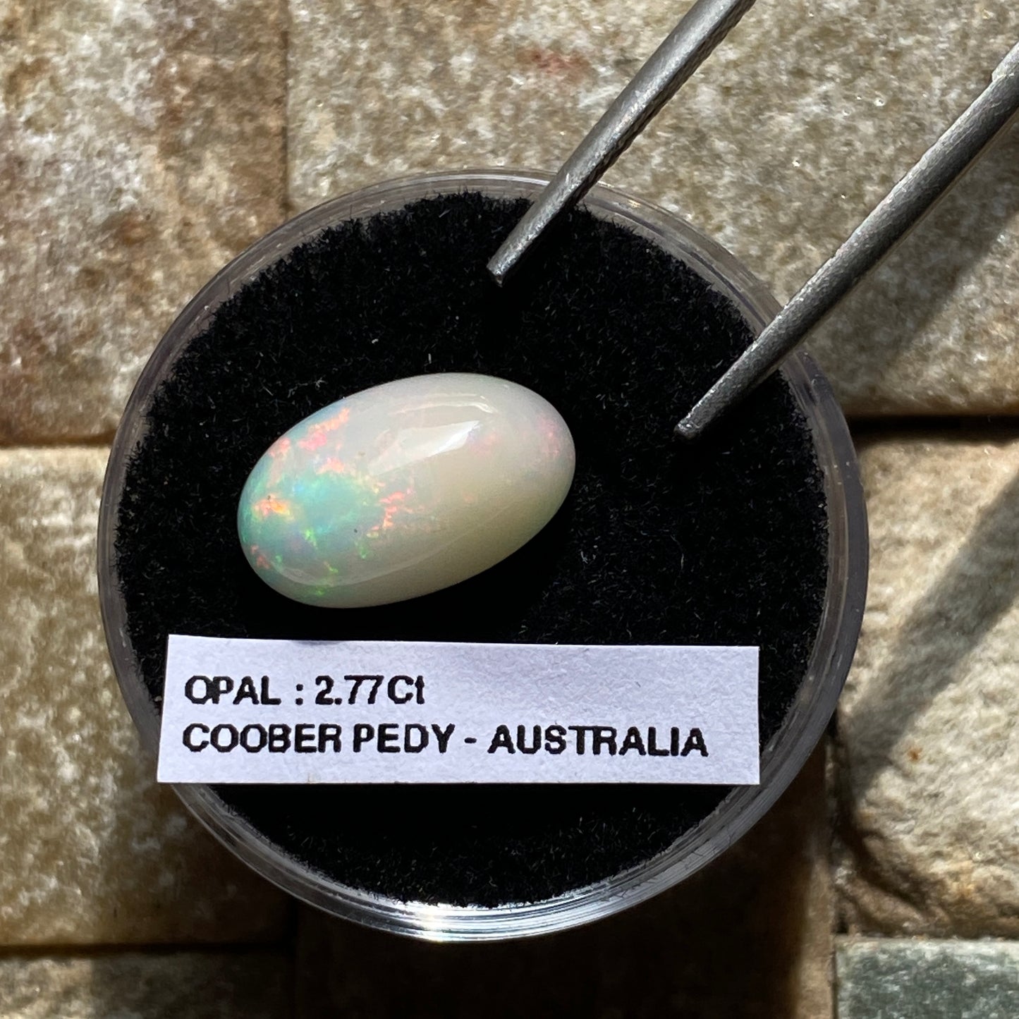 OPAL NATURAL MINED GEMSTONE  - COOBER PEDY, SOUTH AUSTRALIA 2.77Ct c MFG5364