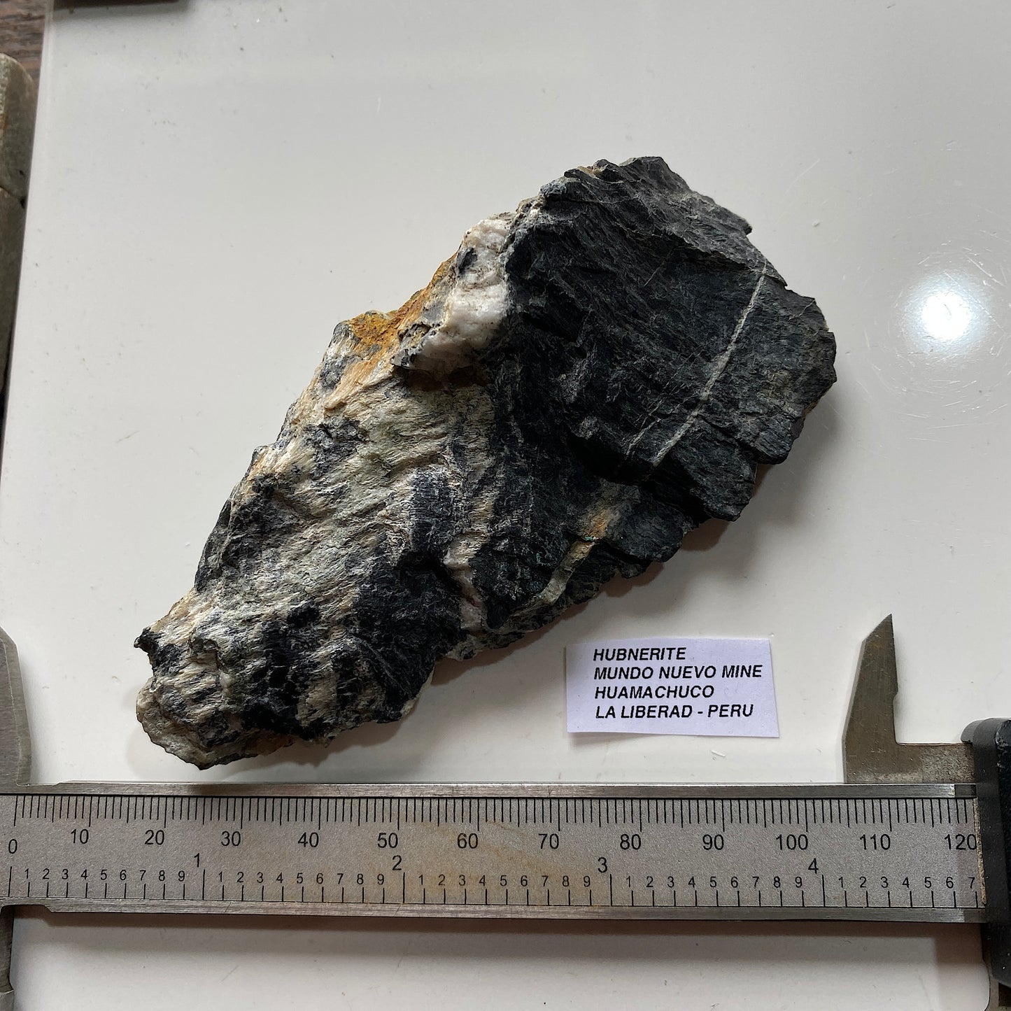 HUBNERITE [ WOLFRAMITE] : MUNDO NUEVO MINE, HUAMACHUCO, LA LIBERAD - PERU  119g MF5250
