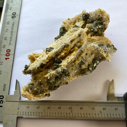 CHALCOPYRITE/QUARTZ [ETC] FROM CAVNIC MINING DISTRICT, ROMANIA. 169g  MF2056