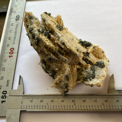 CHALCOPYRITE/QUARTZ [ETC] FROM CAVNIC MINING DISTRICT, ROMANIA. 169g  MF2056