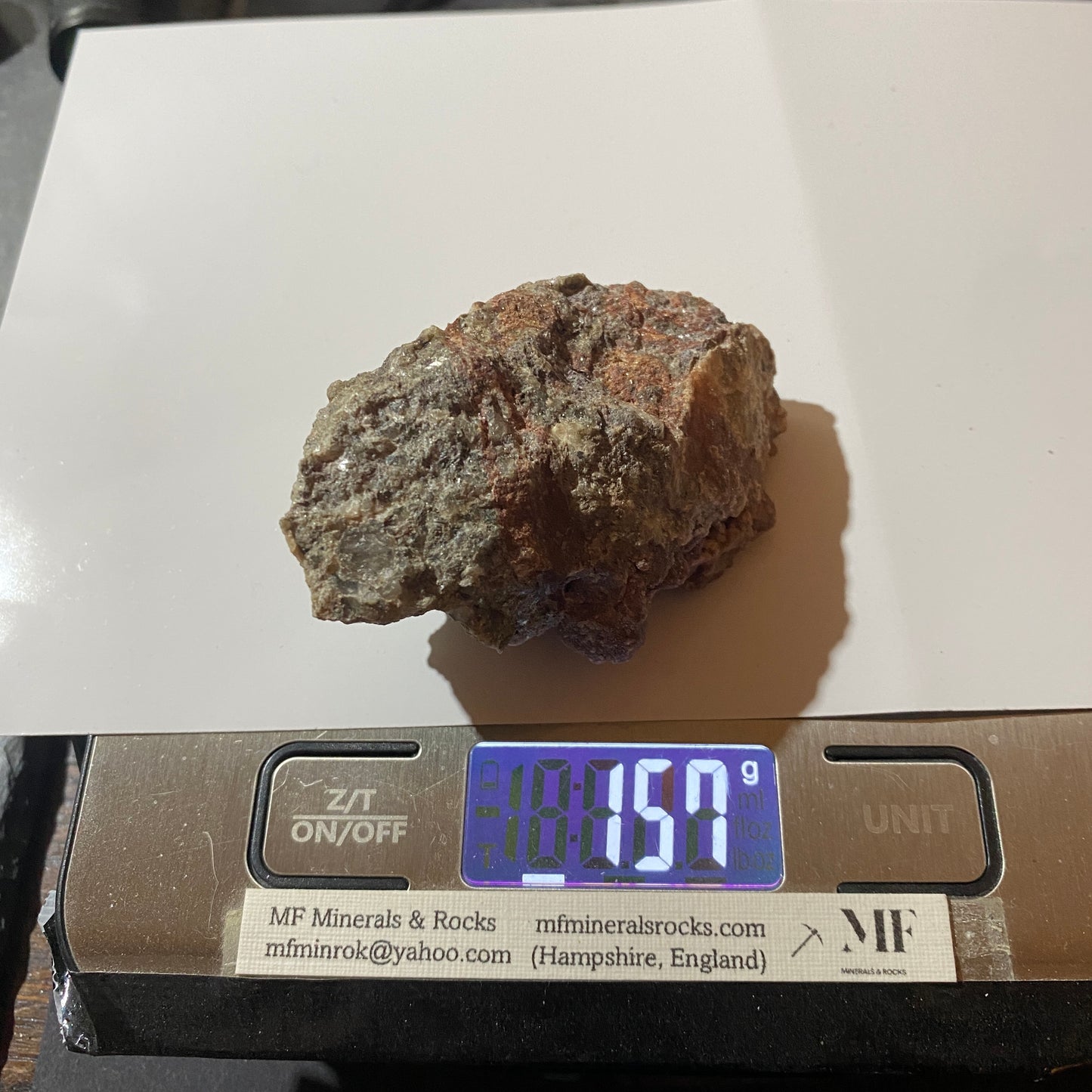 FRANCOLITE [FLUORAPATITE]  ETC : GUNNISLAKE CLITTERS MINE, CALSTOCK, CORNWALL 158g MF1631