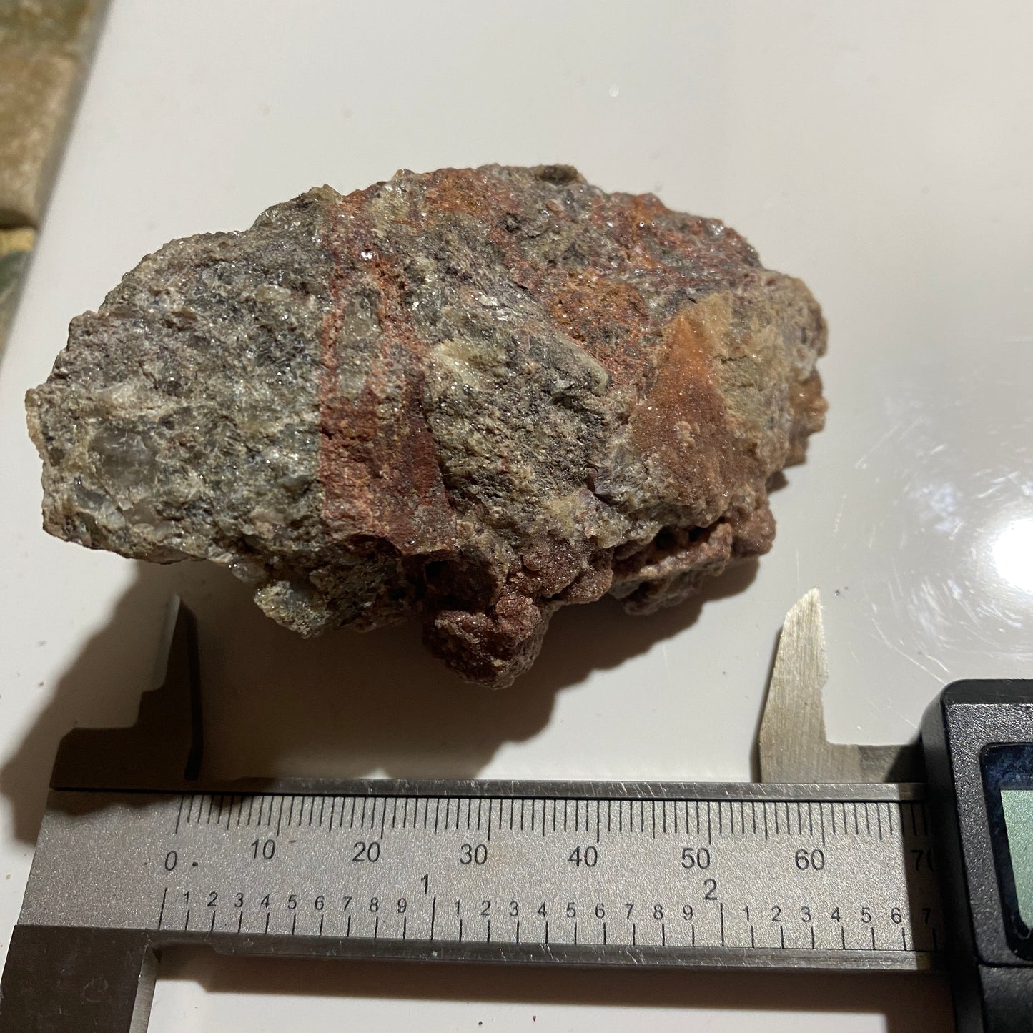 FRANCOLITE [FLUORAPATITE]  ETC : GUNNISLAKE CLITTERS MINE, CALSTOCK, CORNWALL 158g MF1631