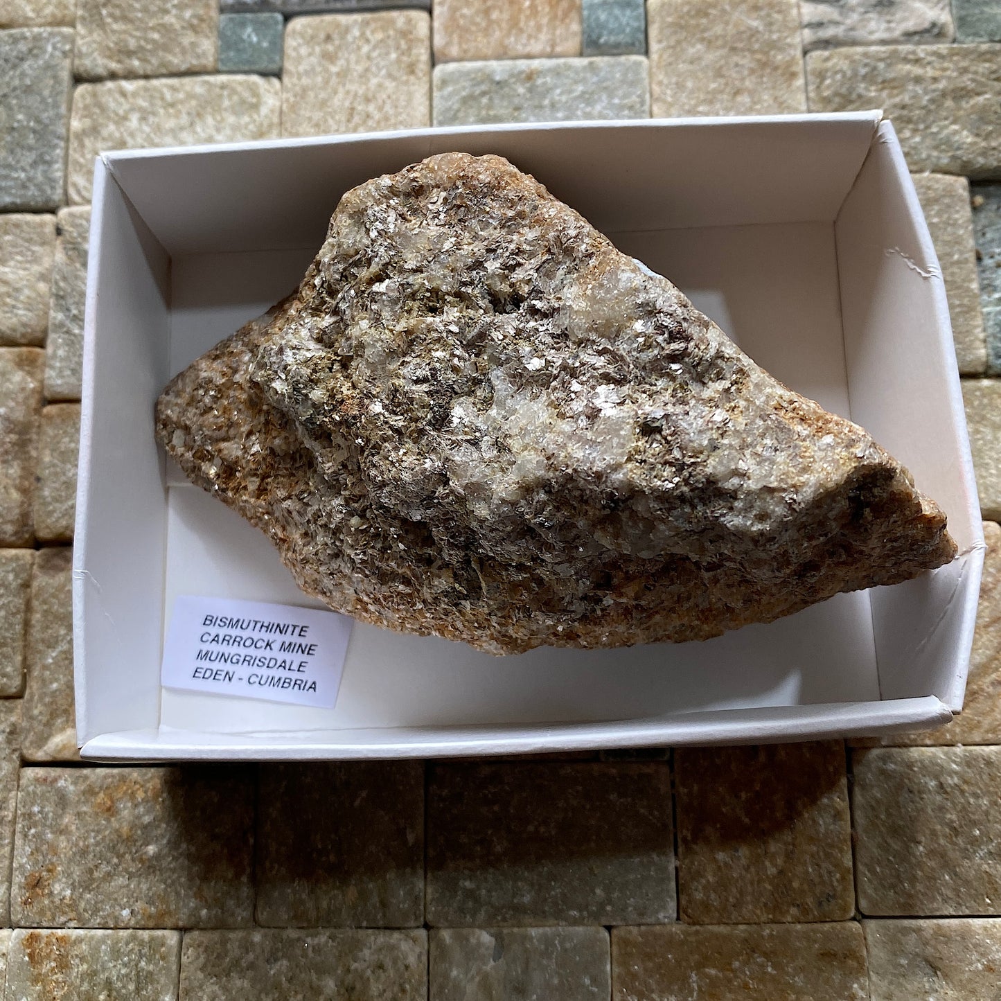 BISMUTHINITE [ETC] : CARROCK MINE, MUNGRISDALE, EDEN, CUMBRIA, ENGLAND  269g MF5254