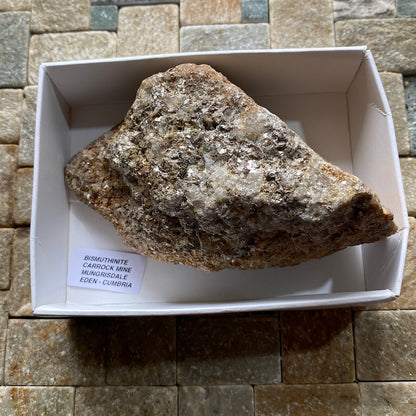 BISMUTHINITE [ETC] : CARROCK MINE, MUNGRISDALE, EDEN, CUMBRIA, ENGLAND  269g MF5254