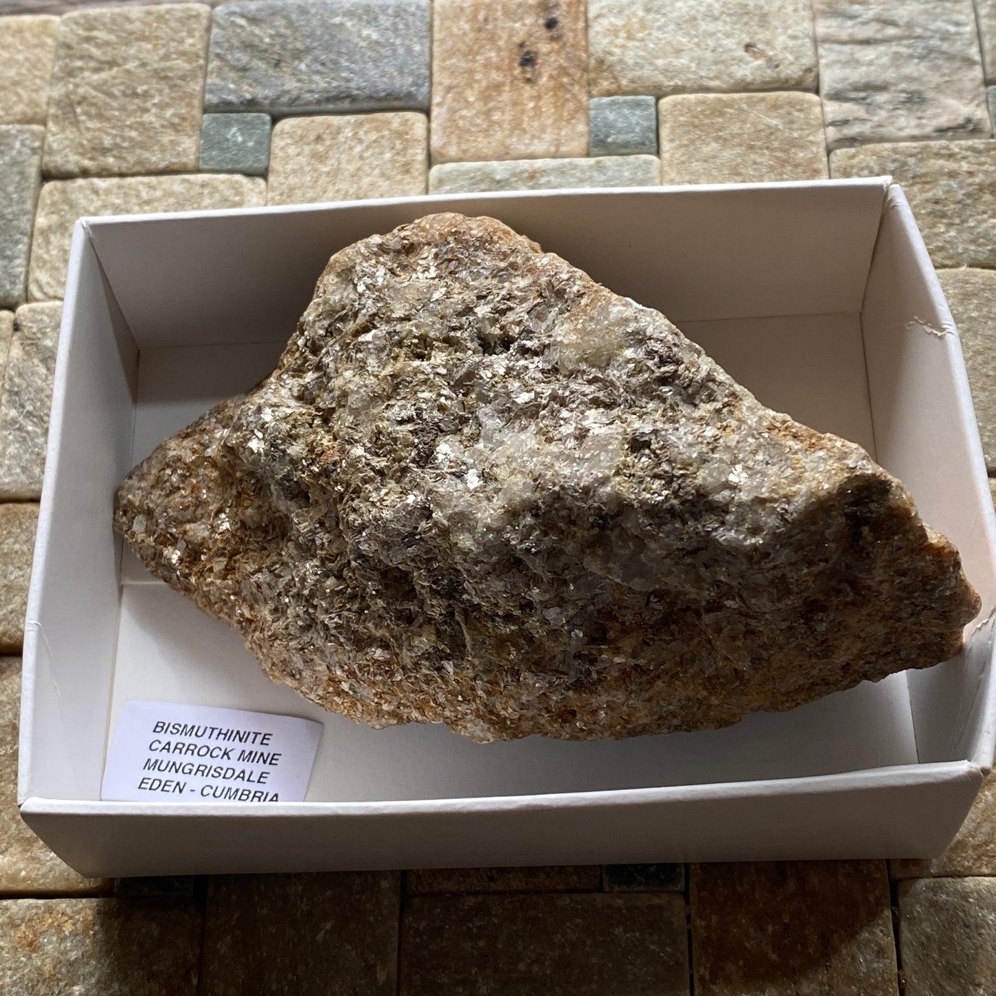 BISMUTHINITE [ETC] : CARROCK MINE, MUNGRISDALE, EDEN, CUMBRIA, ENGLAND  269g MF5254