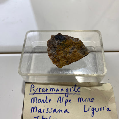 PYROXMANGITE - MONTE ALPE MINE, MAISSANA, LIGURIA, ITALY  6g. MF4232