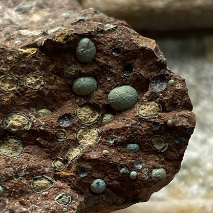 AMYGDALOIDS IN LIMONITE : KEWEENAW PENINSULA, MICHIGAN, U.S.A. 24g MF5255