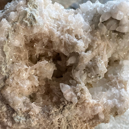 ARAGONITE WITH QUARTZ/CALCITE FROM CAVNIC MINE, ROMANIA 187g MF2060