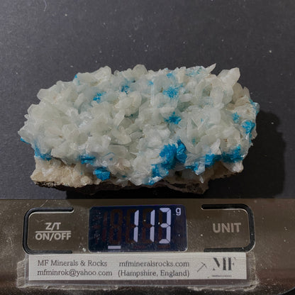 CAVENSITE ON STILBITE FROM WAGHOLI, PUNE, INDIA 114g MF6964