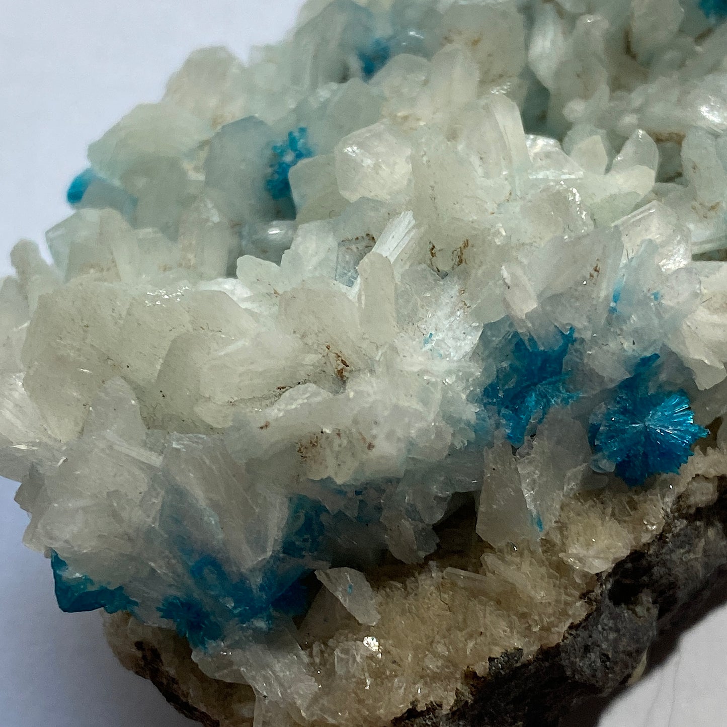CAVENSITE ON STILBITE FROM WAGHOLI, PUNE, INDIA 114g MF6964