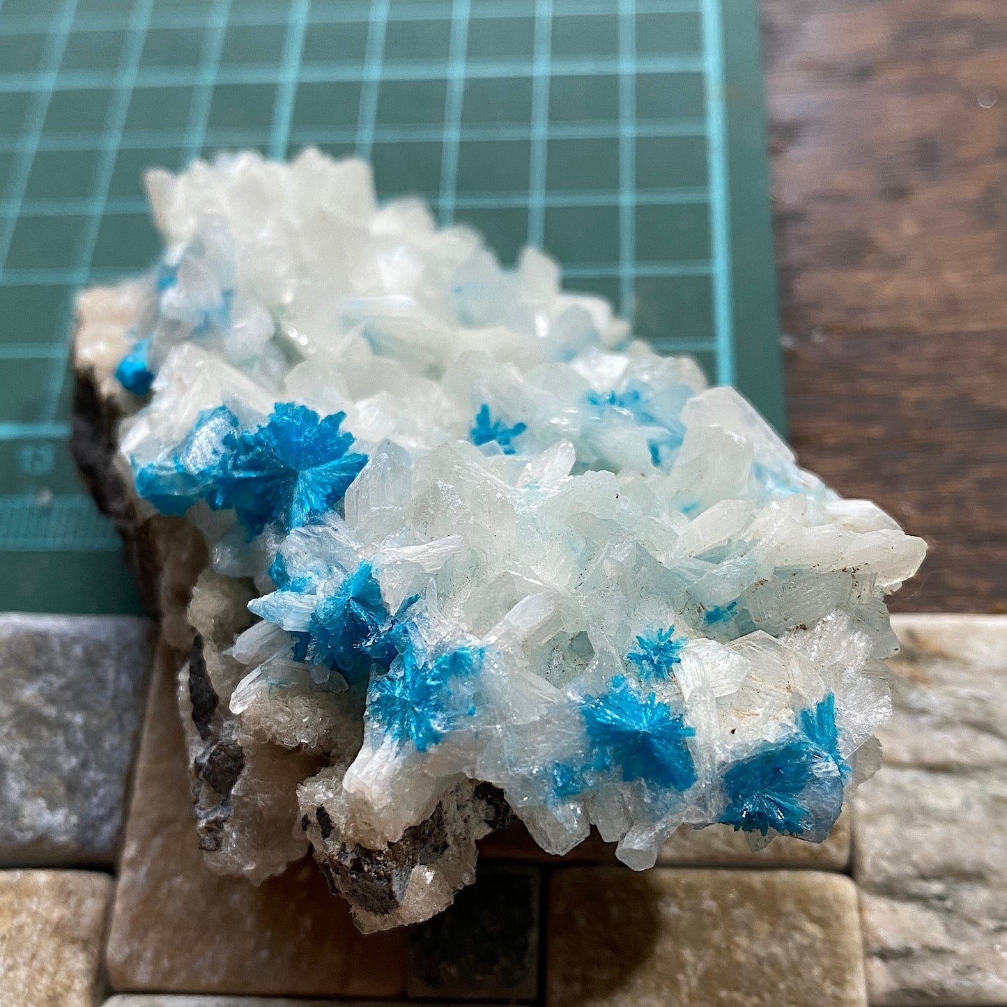 CAVENSITE ON STILBITE FROM WAGHOLI, PUNE, INDIA 114g MF6964