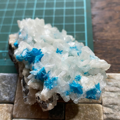 CAVENSITE ON STILBITE FROM WAGHOLI, PUNE, INDIA 114g MF6964