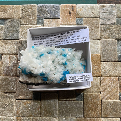 CAVENSITE ON STILBITE FROM WAGHOLI, PUNE, INDIA 114g MF6964