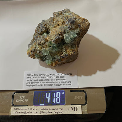 FLUORITE : HEAVY SPECIMEN  - ROGERLEY MINE, STANHOPE, CO DURHAM, 417g MF5257