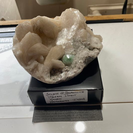 STILBITE WITH APOPHYLLITE, JALGAON, NASHIK, MAHARASHTRA, INDIA LARGE 494g MF1624
