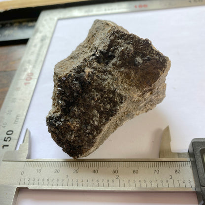 MAGNETITE CRYSTALS ON MATRIX - HAYTOR MINE, DARTMOOR, DEVON, ENGLAND 212g MF2063