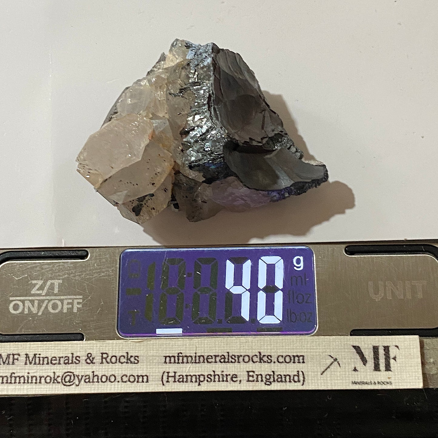 HEMATITE WITH QUARTZ : WESSELS MINE, NORTHERN CAPE, SOUTH AFRICA. 40g MF5258