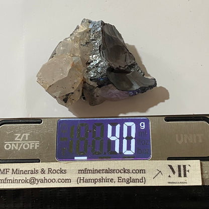 HEMATITE WITH QUARTZ : WESSELS MINE, NORTHERN CAPE, SOUTH AFRICA. 40g MF5258