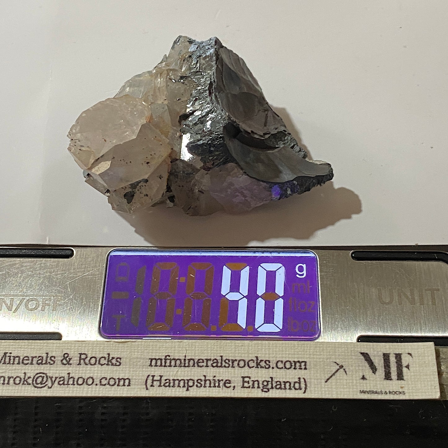 HEMATITE WITH QUARTZ : WESSELS MINE, NORTHERN CAPE, SOUTH AFRICA. 40g MF5258