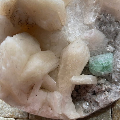 STILBITE WITH APOPHYLLITE, JALGAON, NASHIK, MAHARASHTRA, INDIA LARGE 494g MF1624