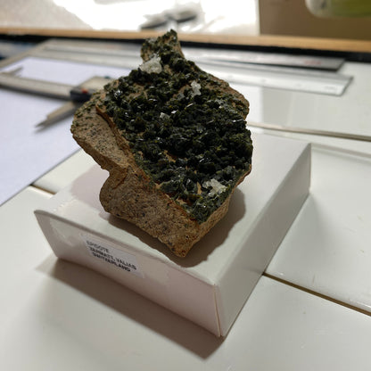 EPIDOTE - POLLUX, GORNER GLACIER, ZERMAT, VALAIS, SWITZERLAND