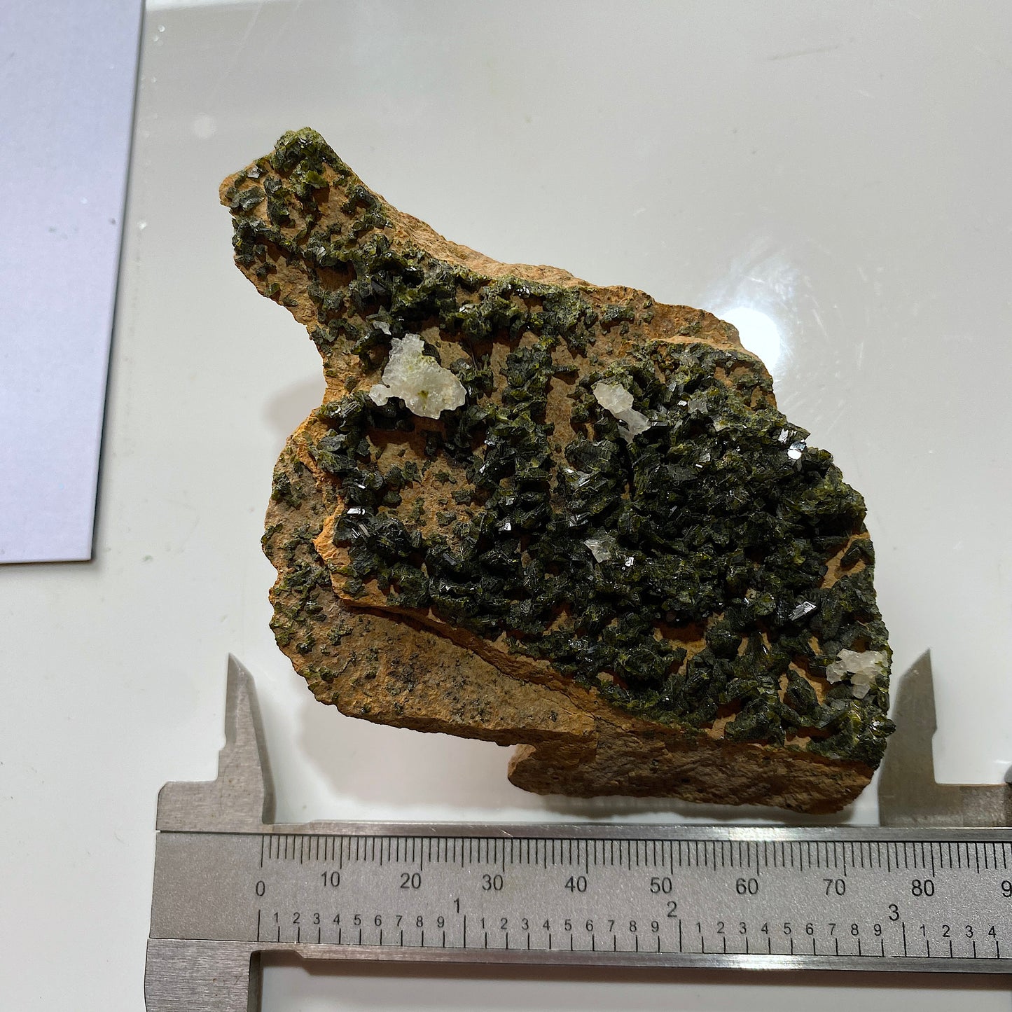 EPIDOTE - POLLUX, GORNER GLACIER, ZERMAT, VALAIS, SWITZERLAND